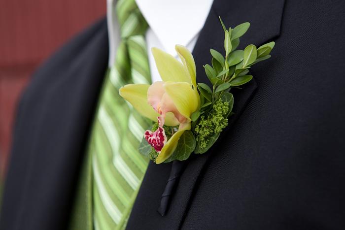 Lime Green, Blush and Cream Bouquets & Boutineers