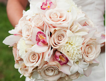 Lime Green, Blush and Cream Bouquets & Boutineers